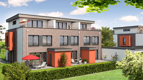 Visualisierung-Reihenhaus-Lüneburg